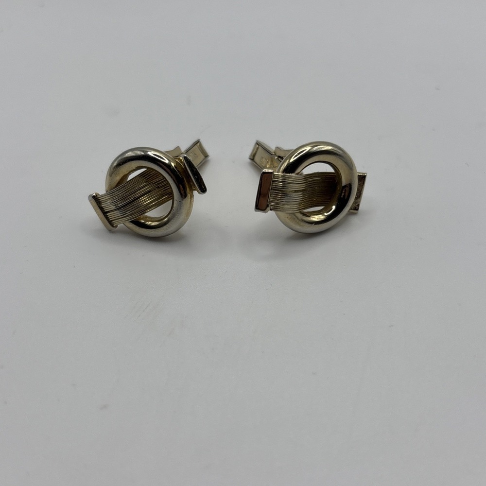 Vintage‎ Swank Cufflinks, Gold Tone, Wires